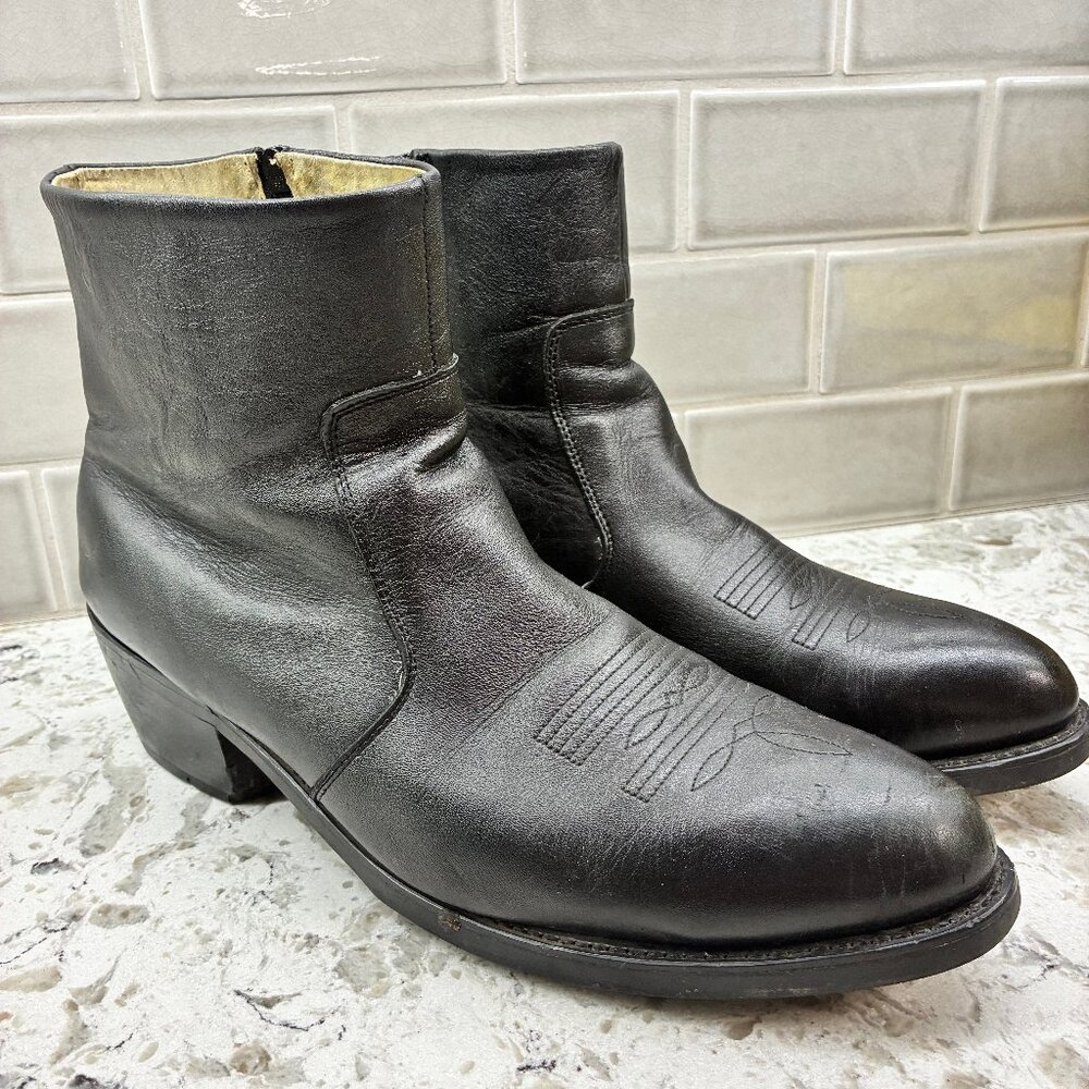 Durango Men’s all Leather Cowboy/Motorcycle Boots, Size 13 EEE